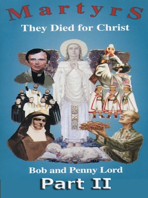 cover image of Martyrs They Died for Christ Part II